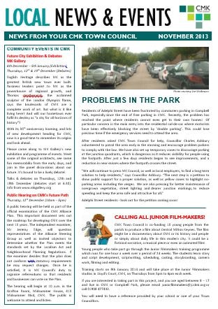 Newsletter Winter 2013