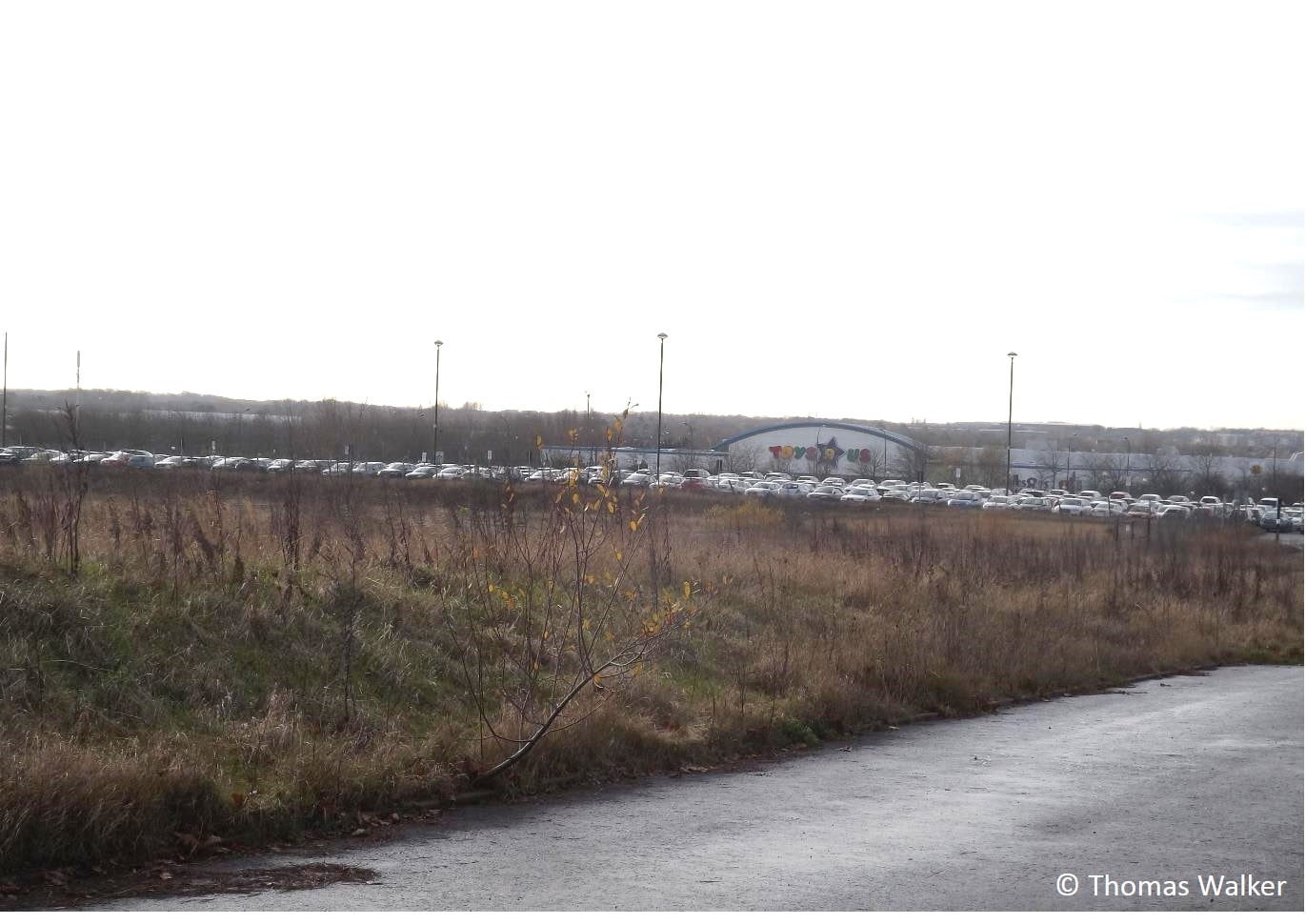 The B4 site, the largest of the three planned car parks. Part of the site is already used for car parking.